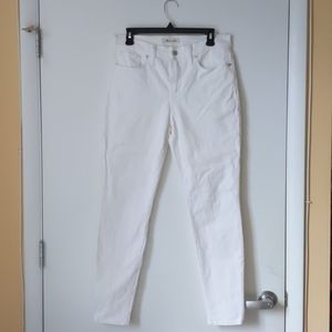 White Madewell 9" Super Skinny Skinny Jean